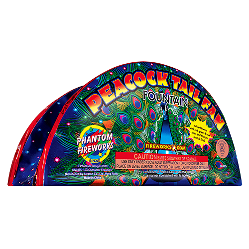 Peacock Tail Fan Fountain - Grand Finale
